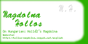 magdolna hollos business card